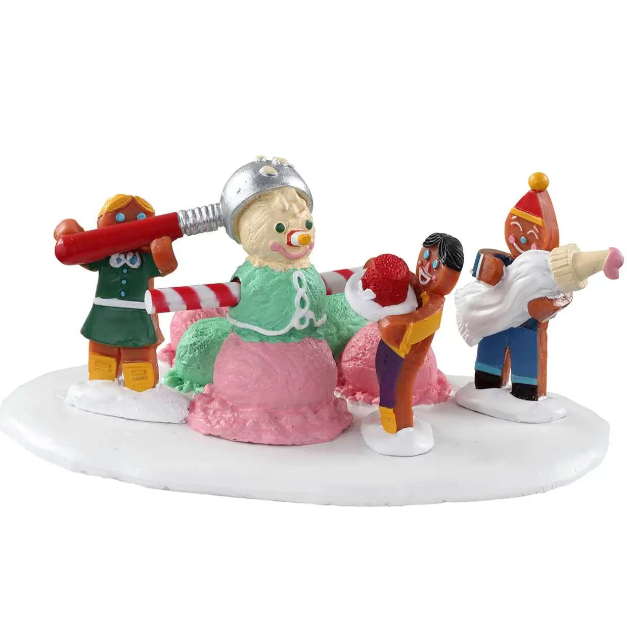 Sugar n Spice Table Pieces-Lemax 03532 Triple Scoop Snowman