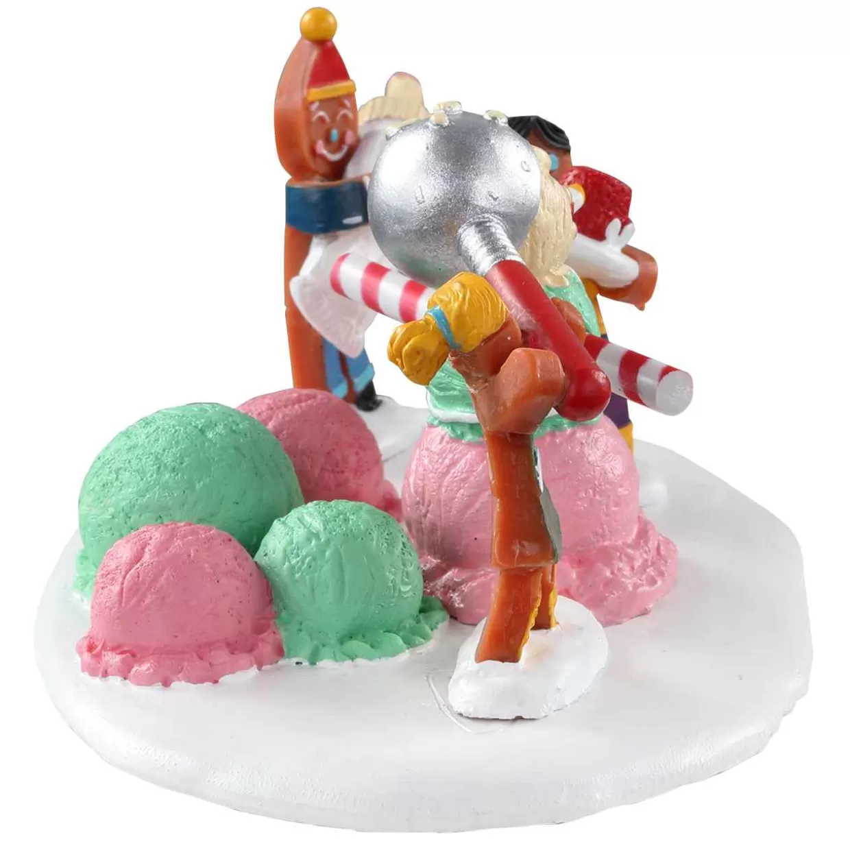 Sugar n Spice Table Pieces-Lemax 03532 Triple Scoop Snowman
