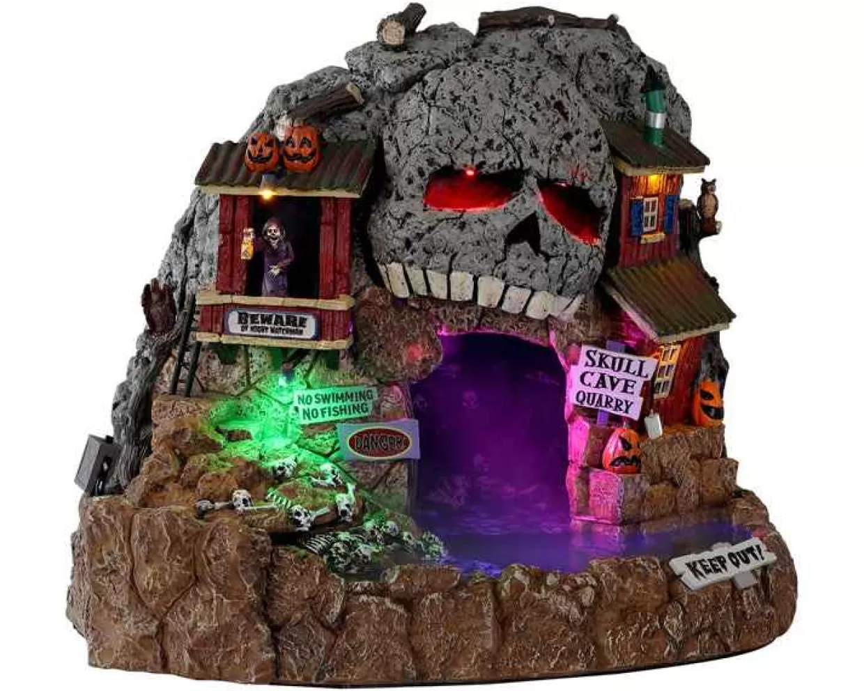 Spooky Town Table Pieces-Lemax 14822 Skull Cave Quarry