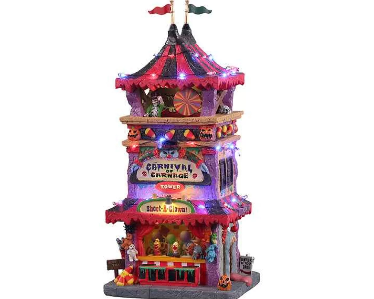 Spooky Town Table Pieces-Lemax 15727 Carnival Of Carnage