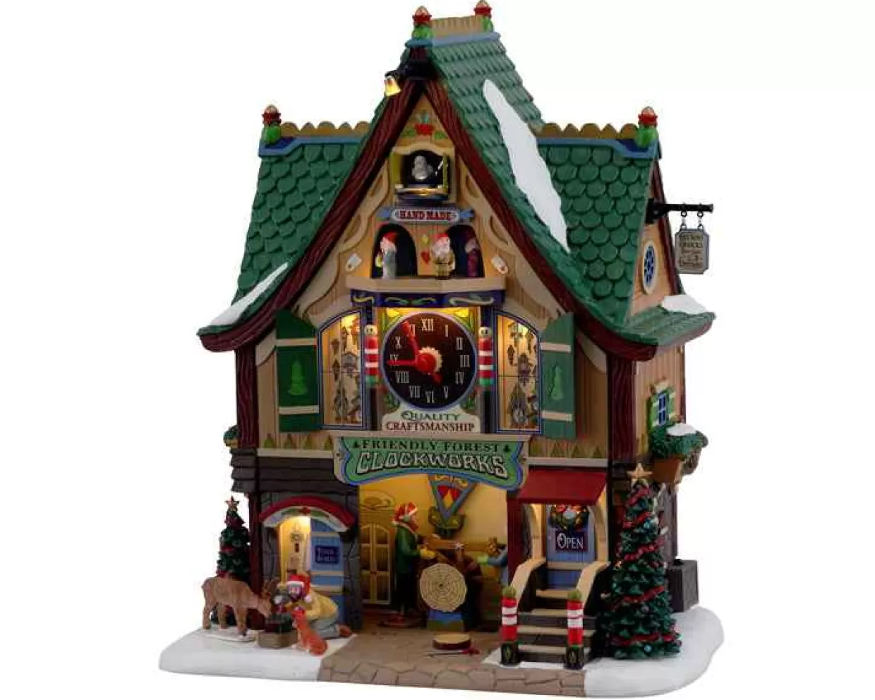 Caddington Table Pieces-Lemax 15734 Friendly Forest Clockworks