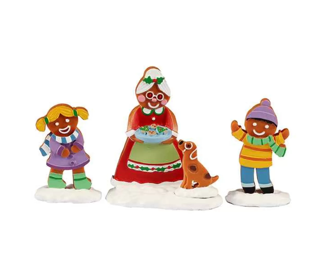 Sugar n Spice Figurines-Lemax 22159 Mrs. Claus & Cookies, Set Of 3