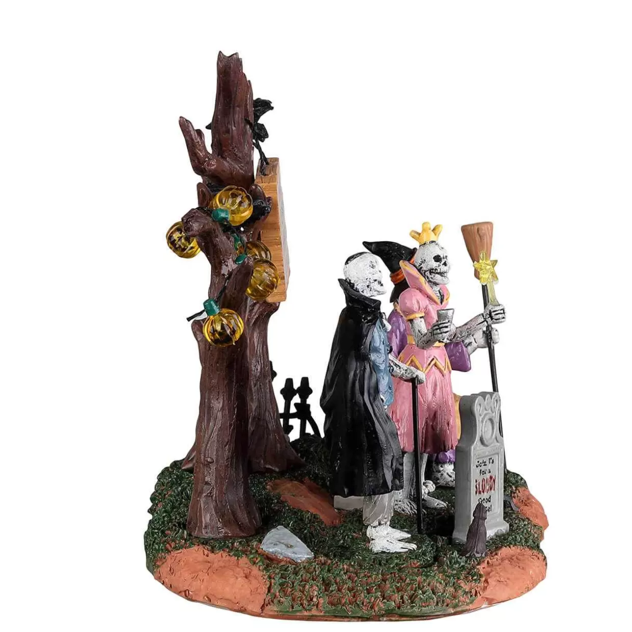 Spooky Town Table Pieces-Lemax 23582 Graveyard Costume Party
