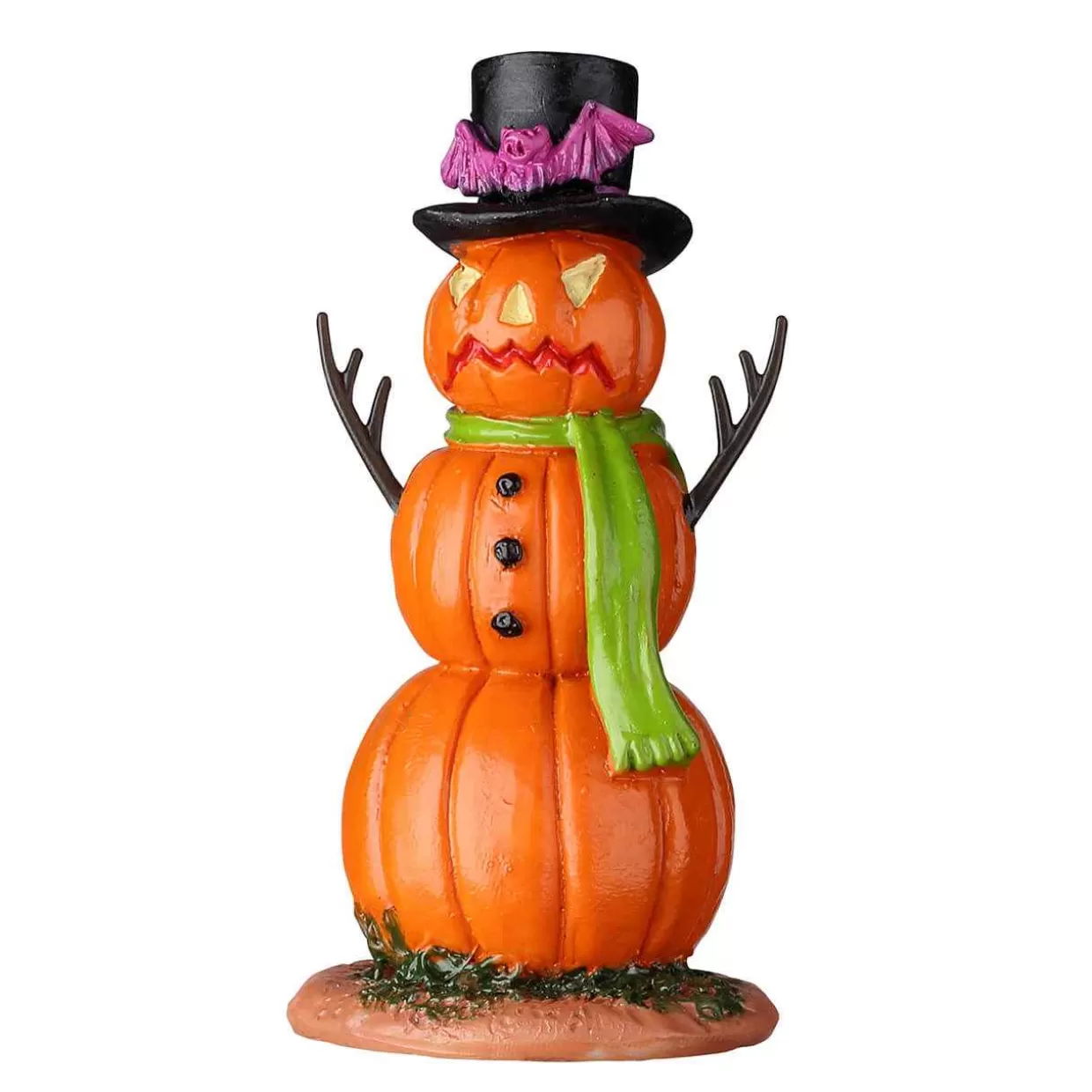 Spooky Town Accessories-Lemax 24944 Pumpkin Snowman