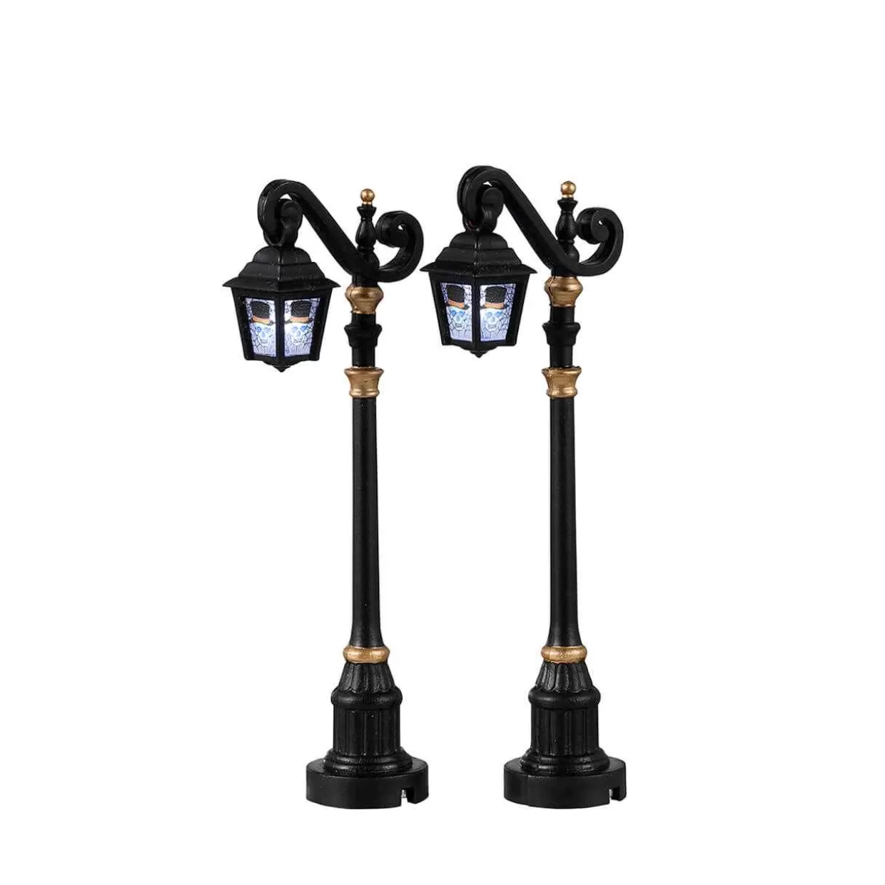 Spooky Town Accessories-Lemax 24987 Skeleton Deco Lamp