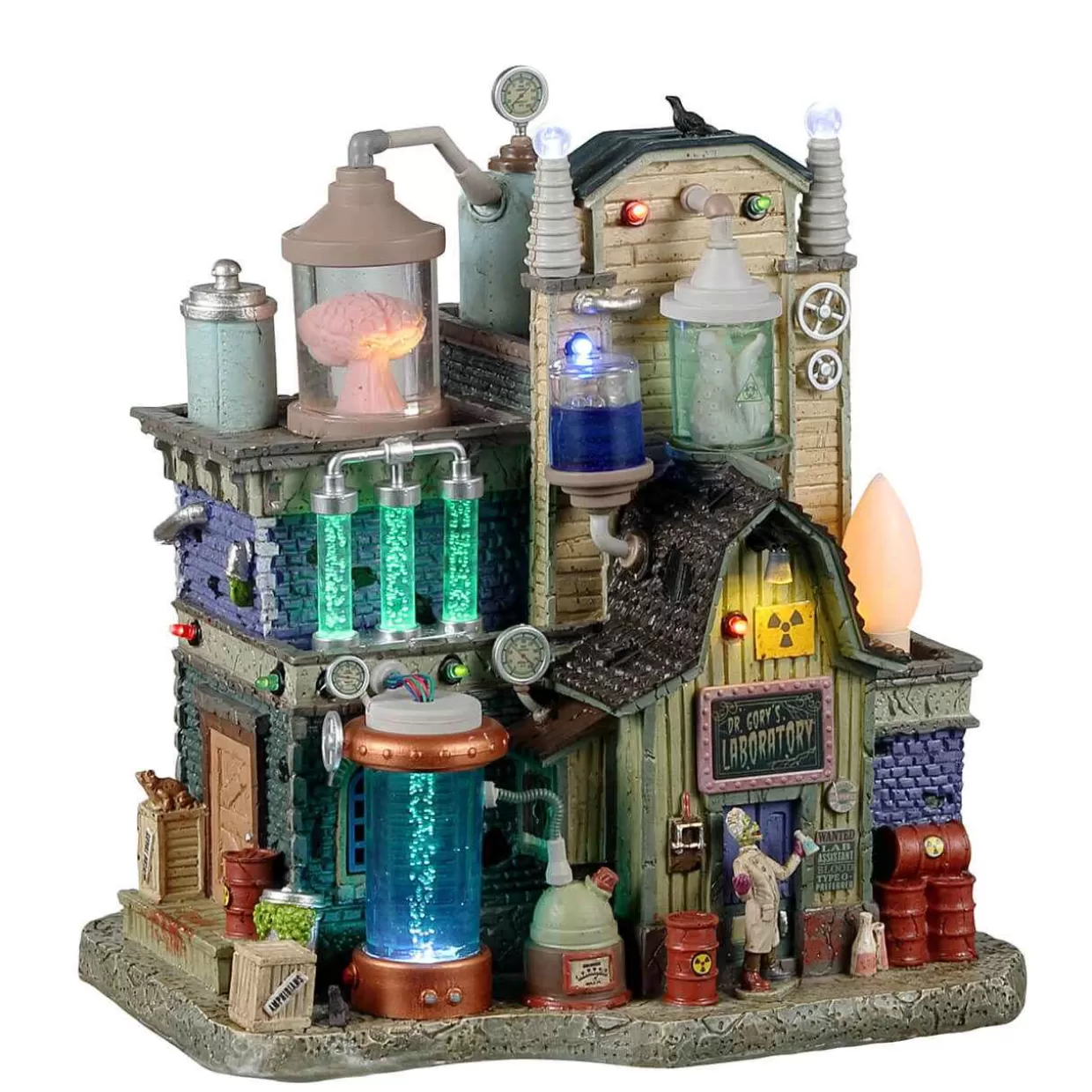 Spooky Town Table Pieces-Lemax 25844 Dr. Gory's Laboratory