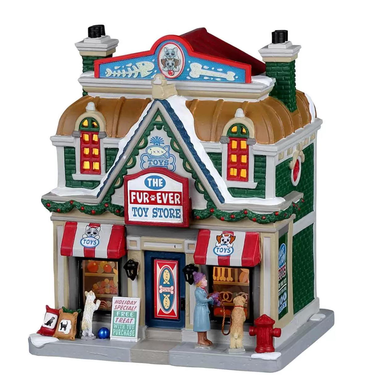 Caddington Table Pieces-Lemax 25931 The Fur-Ever Toy Store