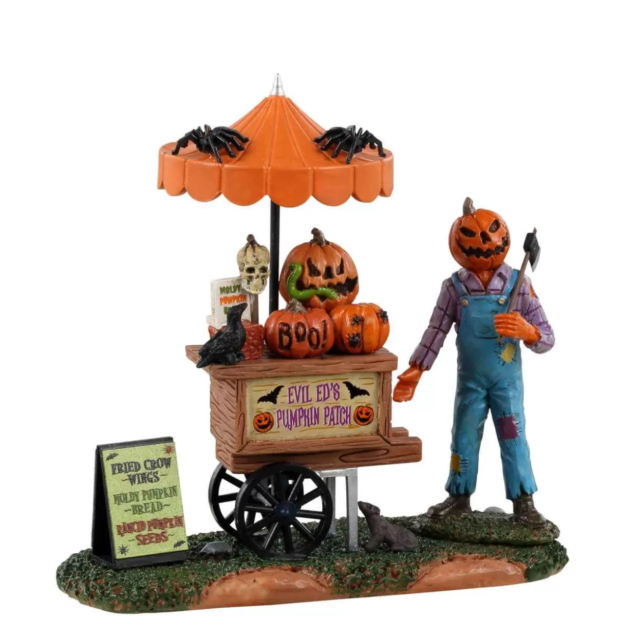 Spooky Town Table Pieces-Lemax 33611 Pumpkin Patch Vendor