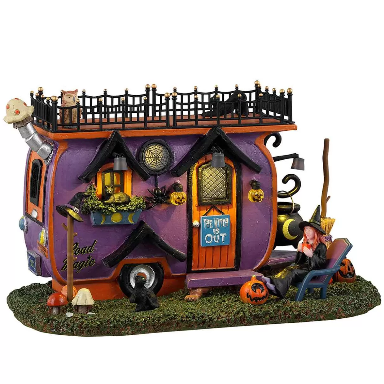 Spooky Town Table Pieces-Lemax 34066 Witch Van Life