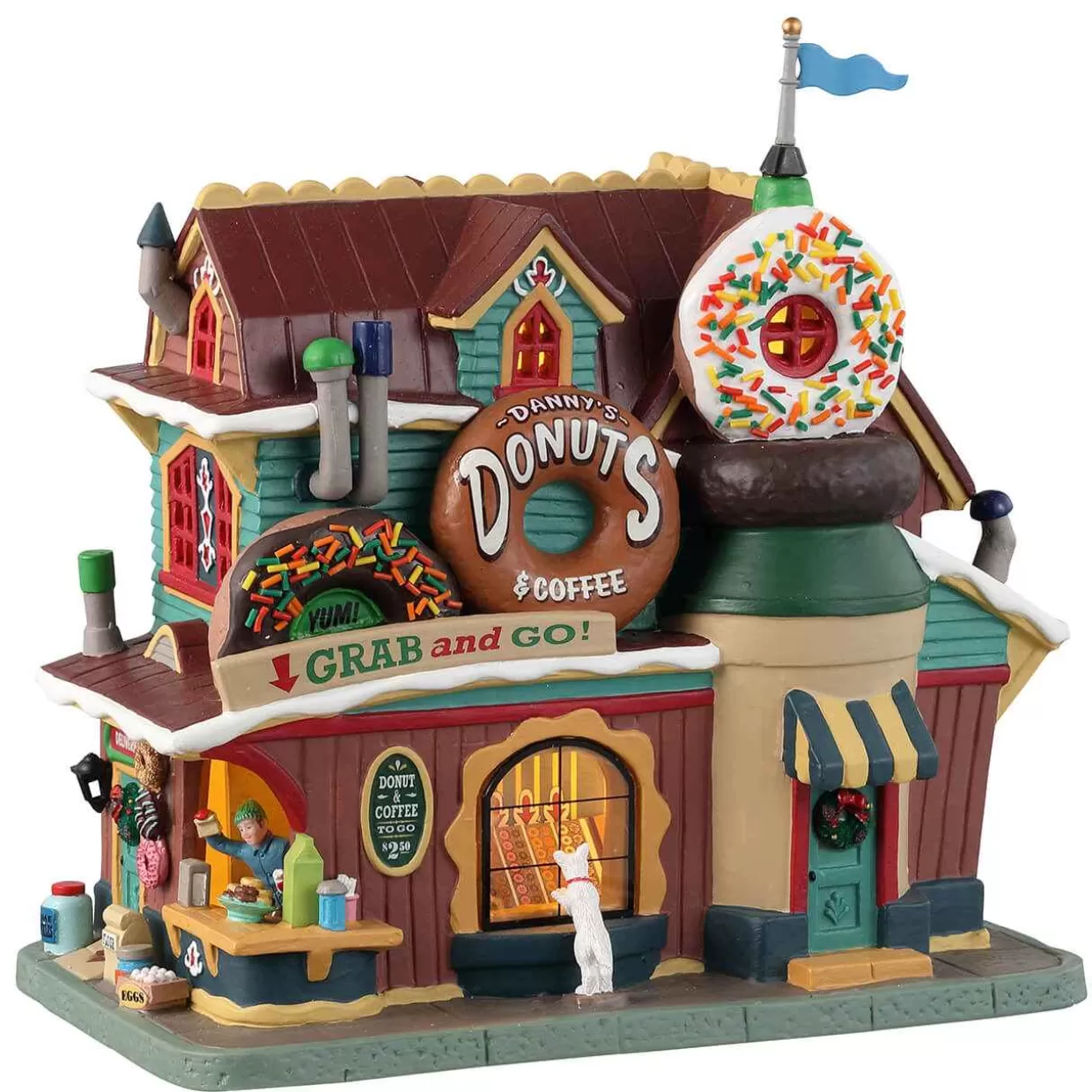 Harvest Crossing Table Pieces-Lemax 35031 Danny's Donuts & Coffee