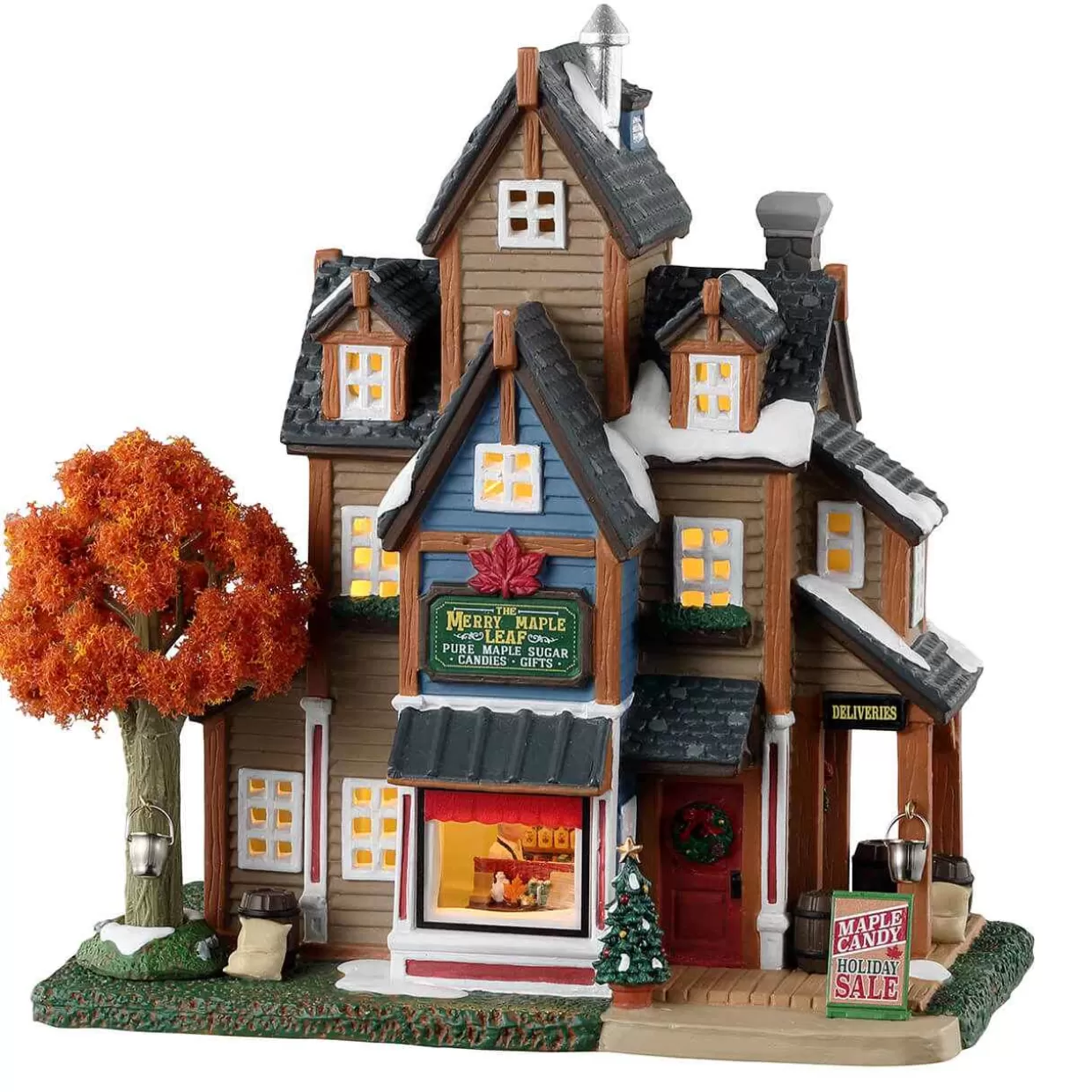 Harvest Crossing Table Pieces-Lemax 35053 The Merry Maple Leaf