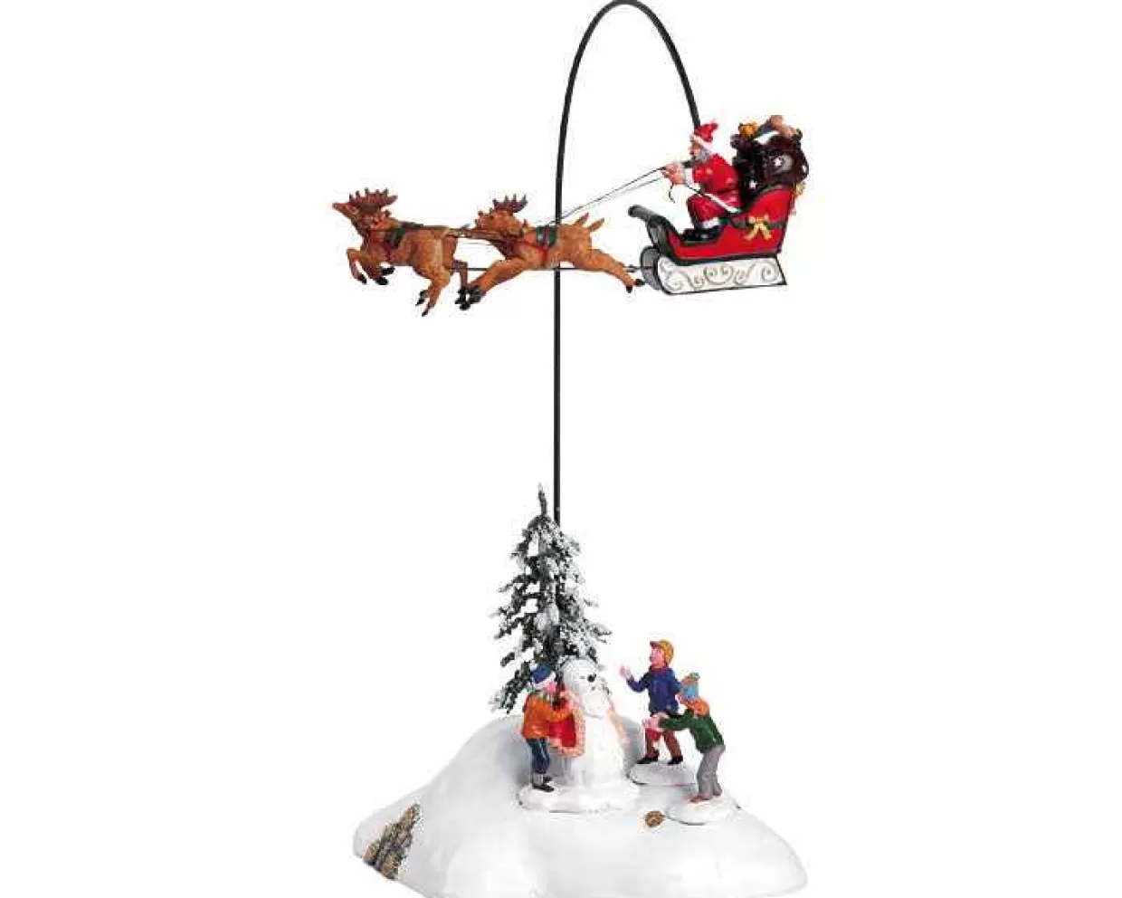 Santas Wonderland Table Pieces-Lemax 54353 Santa Claus Is Coming To Town, Set Of 4
