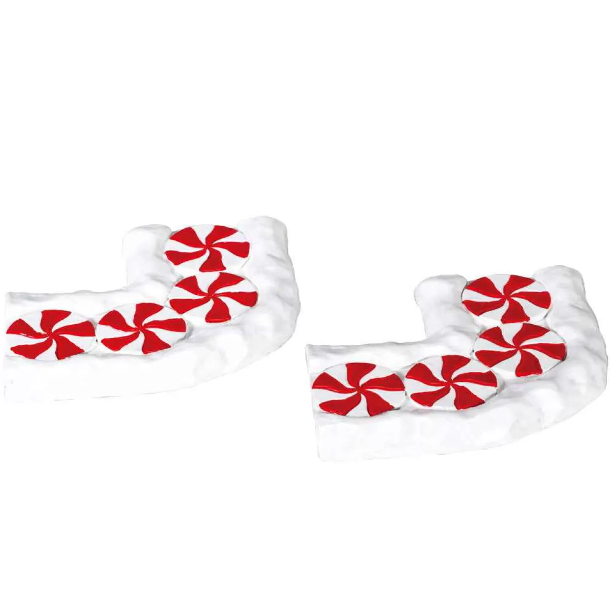 Sugar n Spice Accessories-Lemax 74207 Candy Cane Lane, Curved, Set Of 2