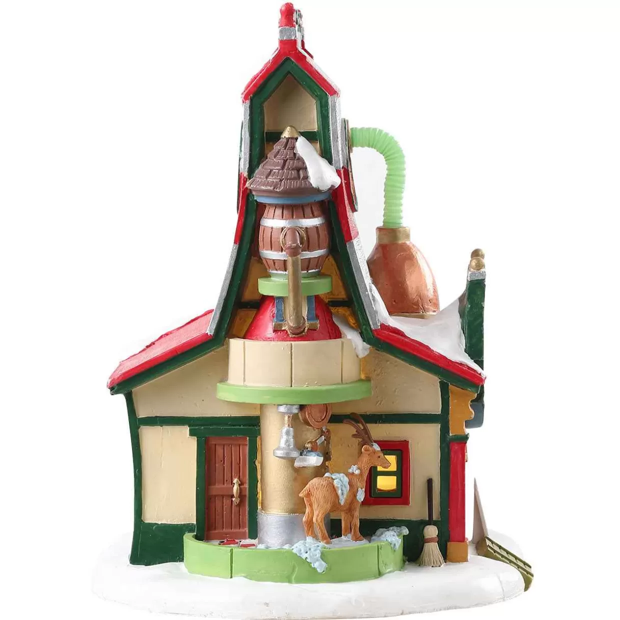 Santas Wonderland Table Pieces-Lemax 75293 Reindeer Grooming Barn