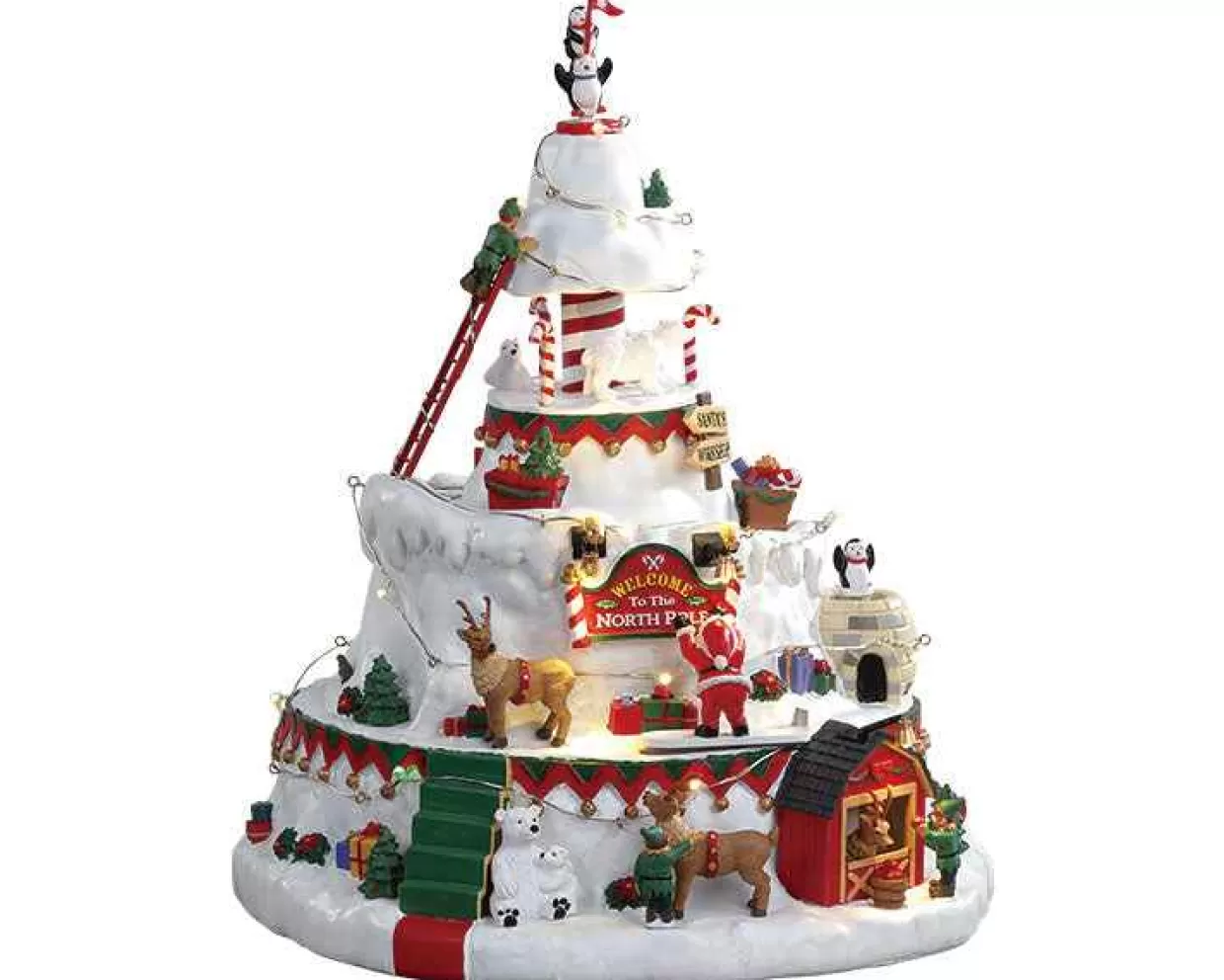 Santas Wonderland Table Pieces-Lemax 84348 North Pole Tower