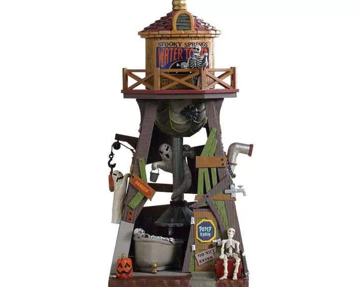 Spooky Town Table Pieces-Lemax 93410 Spooky Springs Water Tower